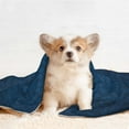 thumbnail image 4 of Pofeuu Dark Blue Print Puppy Blanket,Dog Blankets,Pet Blanket Cozy Cat Blankets for Indoor Cats, Fuzzy Pet Blanket for Kitten Doggy Dog Blankets-Medium, 4 of 8