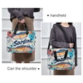 thumbnail image 6 of FORMRS 16" Laptop Bag Carrying Sleeve Case with Handle Travel Shoulder Briefcase, Yellow Sardines Pattern, 6 of 8