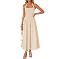 thumbnail image 1 of Vestido ZESICA Summer Halter Halter Midi 2025 Beach Apricot, 1 of 6