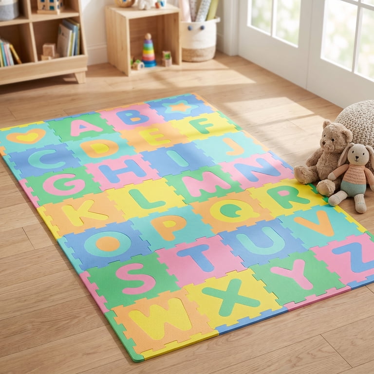 Play Day Alphabet Foam Mat, 28-Piece Learning Puzzle photo 2
