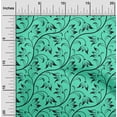 thumbnail image 2 of oneOone Polyester Spandex Sea Green Fabric Asian Floral Block Dress Material Fabric Print Fabric By The Yard 56 Inch Wide, 2 of 4