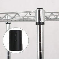 LEORX 32 Pairs Heavy-duty Box Edge Shelf Clip Black Anti-static for Shelves Suitable for General Users