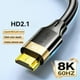 thumbnail image 3 of 8K HD 2.1 Cable 4K120Hz 8K 60Hz 48Gbps EARC ARC HDCP Ultra High Speed HDR for Video Cable Laptop Projector HD TV 2M, 3 of 5