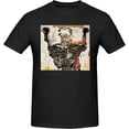 thumbnail image 4 of Jean Michel Basquiat Men's T Shirt Cotton Tee Basic Short Sleeve Crewneck Shirt Tops Black, 4 of 5
