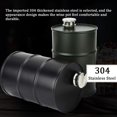 thumbnail image 3 of MHip Flask for Liquor Matte Black 8oz Stainless Steel Leakproof Flasks,whiskey flask for men or women,Great Gift Idea Flask (Black), 3 of 5