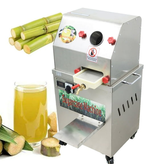 Desktop Electric Sugarcane Juice Extractor 24V DC or 110V AC Stainless Steel Juicing Machine