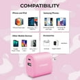 thumbnail image 6 of Liquipel Powertek Pastel Camo Dual USB-A / USB-C Wall Charger - Pink, 6 of 7