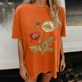 thumbnail image 6 of Pincandy Womens Oversized Tshirt Flower Graphic Tees Nashville Music Short Sleeve Shirts Summer Casual Loose Beach Tops, 6 of 7