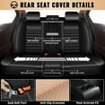 thumbnail image 3 of AOMSAZTO Car 5-Seat Covers Front & Rear Full Set for Kia Seltos 2020-2024 Faux Leather Seat Cushion Protector Waterproof, 3 of 5