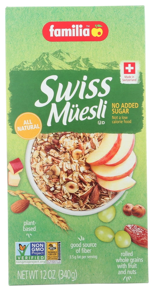 Familia Swiss Muesli No Added Sugar, 12 Oz