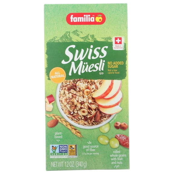Familia Swiss Muesli No Added Sugar, 12 Oz