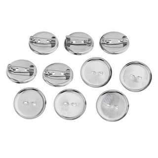 Uxcell 2.26inch Blank Button Making Supplies,25Pcs Round Badge Parts for  Button Maker Machine