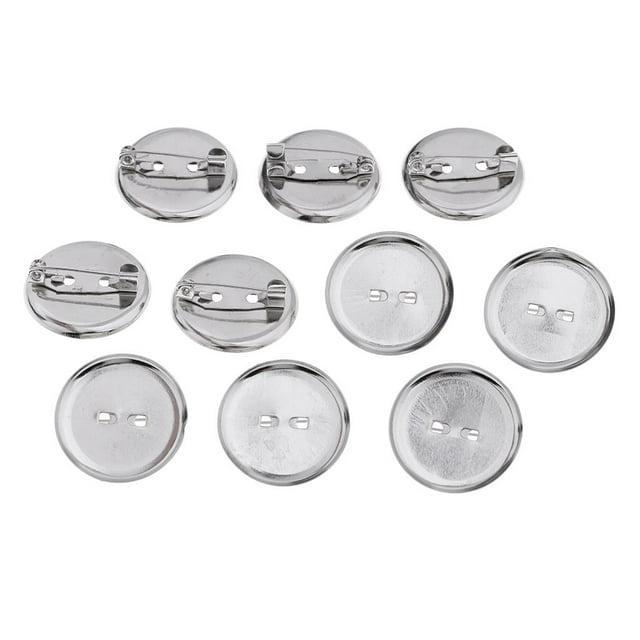 Insignias de Botón Personalizadas perfecl Pin Trasero de Metal Color Plateado B