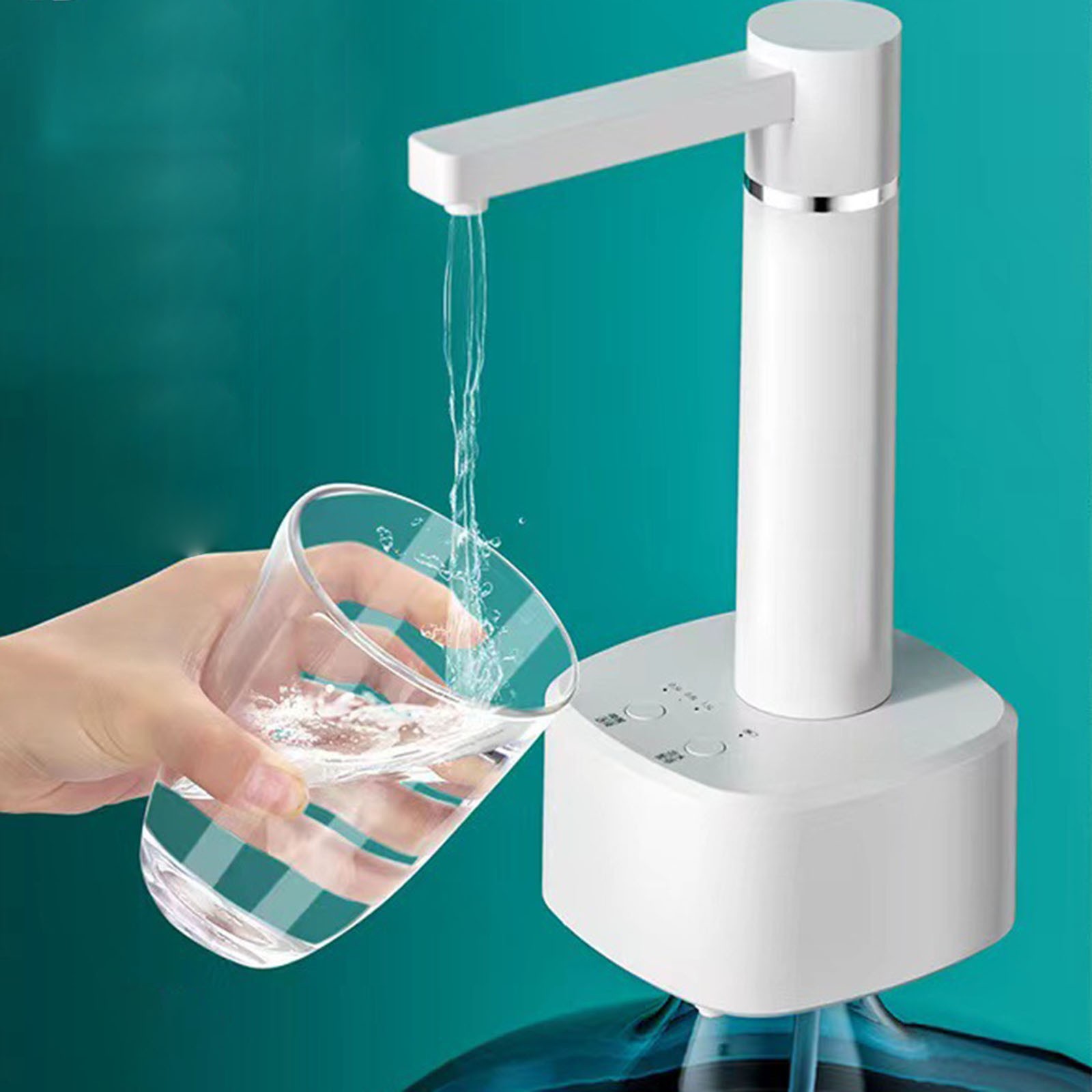 Desktop Water Dispenser for Bottle, Extra Height Rechargeable Water
