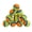 Orange, variant on 10 Pcs/Set Rainbow Ball Pet EVA Soft Interactive for Cat Dog Puppy Kitten f