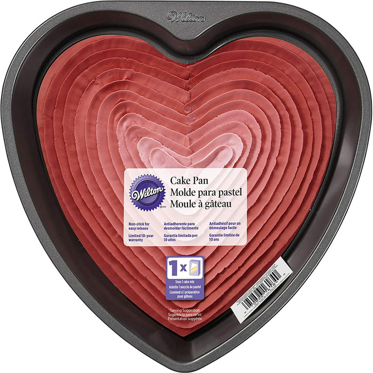 921. NEW WILTON RED HEART SHAPED 9 CAKE PAN