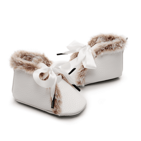 

Winter Warm Infant Boots Shoes Girls Crib Shoes Cotton Anti-slip Sole Newborn Walkers Shoes