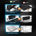thumbnail image 3 of Estante para secar platos Laveshop, expandible, de gran capacidad, negro, 3 of 6