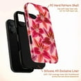 thumbnail image 4 of Pink Floral Phone Case with Red and Fuchsia Lily Design, Vibrant Botanical Aesthetic Protective Cover for iPhone 17 16 15 14 13 12 11 Plus Pro Max Mini, 4 of 6