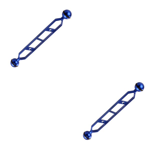 Sidaley 5 7 9 11 pulgadas cabeza de bola doble 1 adaptador de articulación brazo de extensión para abrazadera de mariposa subacuática montaje Type3 NO3
