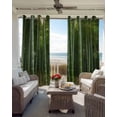 thumbnail image 3 of Green Plants Blackout Curtains 90 Inch Length 2 Panels Set for Living Room Bedroom, Forest Natural Landscape Botanical Privacy Window Treatment Thermal Insulated Black Out Drapes 52"x90", 3 of 8
