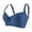 Blue/Black, variant on 2 Pack Underwire Bras Women, C Cup, Comfort Cotton Push Up Bra Adjustable Strap Plus Size T Shirt Bra (38C, Blue/Pink)