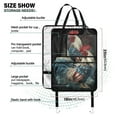 thumbnail image 3 of Patriotic roosters firework display(7) 27 Pack Kick Mat Back Seat Protector With Storage Pockets, Universal Car Seat Back Organizer For Pets, Waterproof Backseat Protector For Most Car, 3 of 5