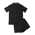 thumbnail image 4 of 2PCS Women Pajamas Sets Short Sleeve Shirts+Pants Homewear Sleepwear, 4 of 5
