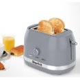 thumbnail image 1 of TEMOGU-2-Slice Toaster – 7 Adjustable Browning Levels – Removable Tray – 850W - Grey, 1 of 4