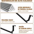thumbnail image 4 of Toalleros de Baño 2 uds, Toalleros de Baño sin Taladro Adhesivo, toallero para Puerta de Armario sin Clavos, Barra de Acero de un Brazo Acero Inoxidable Baño, Cocina, Puerta de Gabinete, 4 of 4