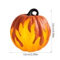 thumbnail image 3 of Linterna de calabaza para Halloween, funciona con pilas, Jack O Lantern, recuerdo de fiesta de calabaza iluminado con llama para decoración del hogar de Halloween, 3 of 5