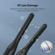 Terviiix 3/10 Mini Flat Iron, Pencil Straightener for Short Hair Styling, 15s Fast Heating, Black