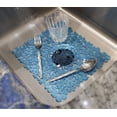 thumbnail image 5 of Dependable Industries 2 Pack Floral PVC Sink Mat Protector Scratch Free for Stainless Steel and Porcelain Sinks Table Mat Can Be Cut to Fit Size 11.5" x 10.5" Blue, 5 of 5