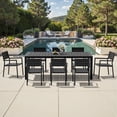 thumbnail image 6 of Crestlive Products 9-Piece Outdoor Dining Table Set for 8, Aluminum Patio Table and Chairs with Umbrella Hole, Black, 6 of 6