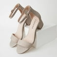 thumbnail image 4 of J. Adams Daisy Block Heel Sandals, Ankle Strap Block Heels Open Toe Dress Shoes, Chunky Heels Comfortable and Stylish for Women, 4 of 7