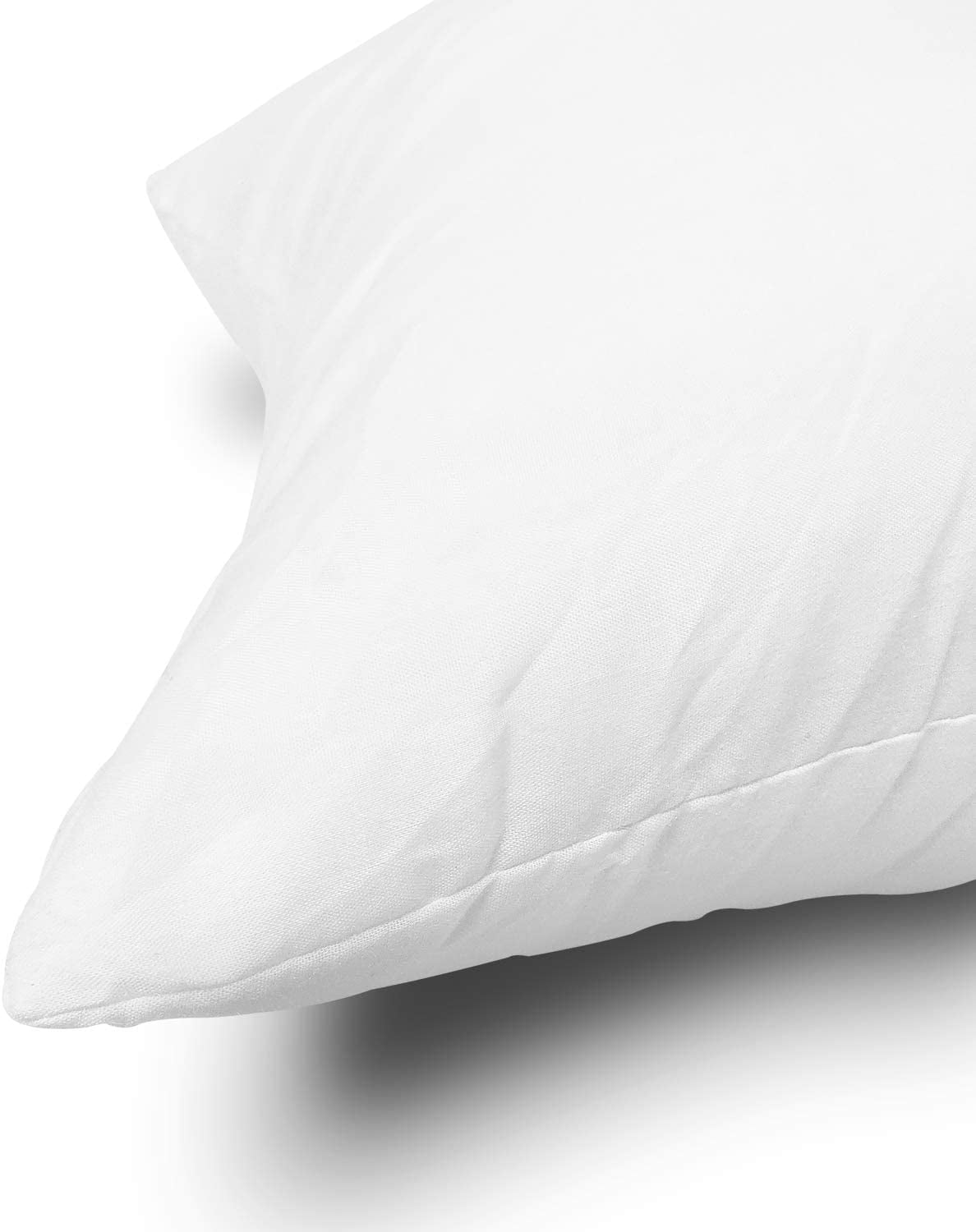 EDOW Throw Pillow Insert, Lightweight Soft Polyester Down Alternative  Decorative Pillow, Sham Stuffer, Machine Washable. (White, 18x18)
