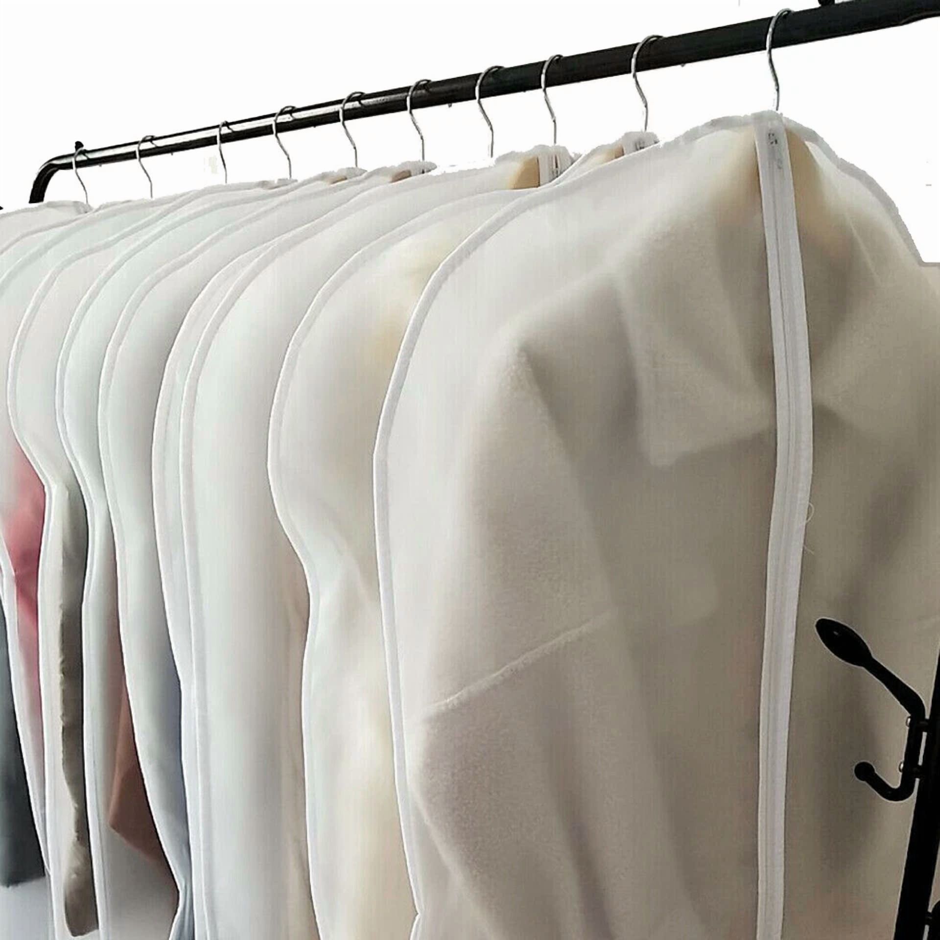 CRESTIN- 5 Pack Hanging Garment Bags Moth-Proof Full Zipper Closet Storage Dust Cover Bag