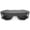 Smoke, variant on Oversize Rimless Cutout Thick Arms Tinted Mono Lens Shield Sunglasses 73mm (Smoke)
