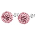 thumbnail image 1 of relayinert 1 Pair Korean Style Women Silver Earring Girl Wedding Prom Geometric Ear Rings Vintage Rhinestone Ear Studs, 1 of 9
