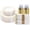 Clear & Gold, variant on 350PCS Gold Plastic Dinnerware Set, Disposable Party Plates for 50 Guests, Include: 100 Plastic Plates, 50 Pre Rolled Napkins with Gold Silverware, 50 Cups