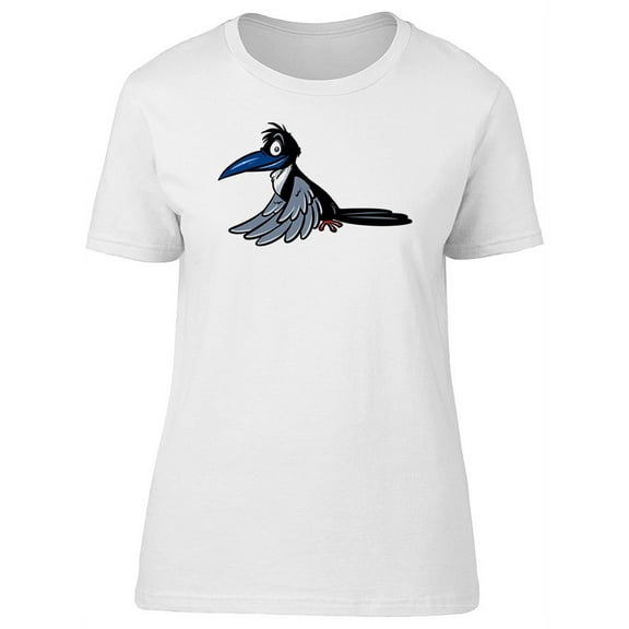 Funny Cartoon Raven Tee Women's -Image by Shutterstock
