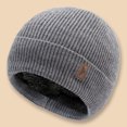 thumbnail image 5 of Hats for Women Mens Hats Winter Men And Women Padded And Thickened Warm Hat Outdoor Letters Knitted Hat Fall And Winter Riding Neck Warm Wool Hat, 5 of 5
