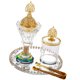 thumbnail image 1 of Quemador de incienso,Juego de quemador de incienso de vidrio para centro de mesa,Incensario con bandeja,tarro de almacenamiento y pinzas para ,Decoración de Ramadán para el hogar con, 1 of 9