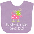 thumbnail image 3 of Inktastic Grandma Little Love Bug Grandchild Girls Baby Bib, 3 of 4
