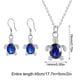 thumbnail image 4 of Collar con colgante de tortuga, pequeño collar de cristal con forma de tortuga marina, linda cadena para el cuello azul y el collar, 4 of 5