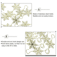 thumbnail image 4 of Desk Top Decor 30Pcs Snowflake Tree Ornament Hooks Decorating Hangers Metal Wire Ornament Hooks Silver, 4 of 5