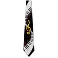 thumbnail image 3 of Keyboard Swirl Black Necktie Mens Tie by Steven Ha, 3 of 3