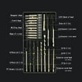 thumbnail image 5 of Hexagonal Drill Bit Set Screwdriver Bits for Metal Wood Glass Tile concrete, 5 of 5