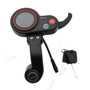 ZQ-100 Mileage Meter with Key Speed Adjustable Electric Scooter Meter 6 Pin Display for Electric Scooter Dashboard