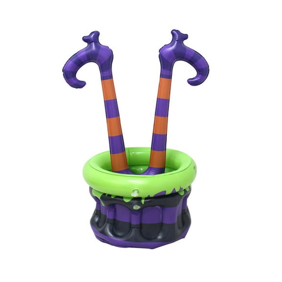Halloween Party Decorations Inflatable Witch Leg Cooler Bucket for Drinks Ice Bucket Serving Supplies for Themed Events Unique Halloween Festive
